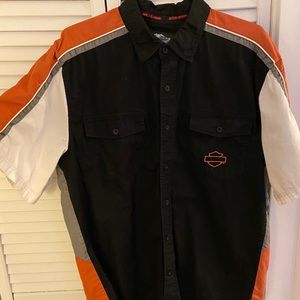 Harley Davidson Short Sleeve Button Up